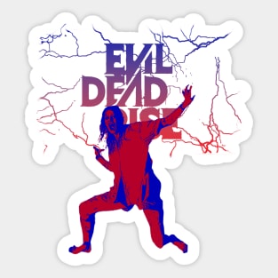 Evil Dead Rise 2023 graphic design by ironpalette Sticker